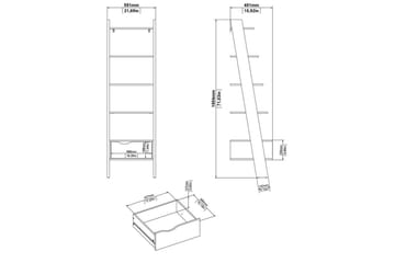 Hostafranc Bokhylla 180 cm - Natur - Förvaring - Hylla - Bokhylla