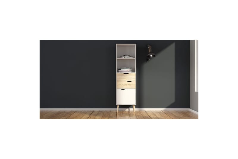 Hostafranc Bokhylla 50,2 cm - Vit - Förvaring - Hylla - Bokhylla