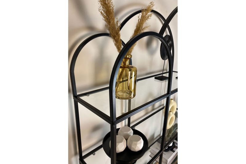 Hu Bokhylla 100 cm - Svart/Transparent - Förvaring - Hylla - Bokhylla