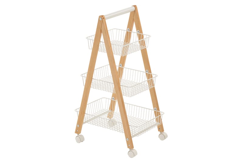 Hylla Bren 48x32x79 cm Vit - Förvaring - Hylla