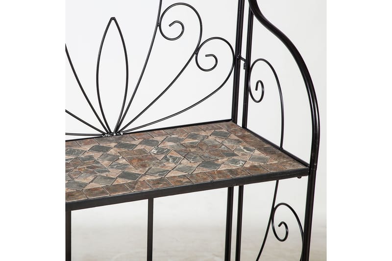 Hylla Mosaic 60x30xh128 cm 3-Lags Mörkgrå/Brun - Förvaring - Hylla - Utomhushylla