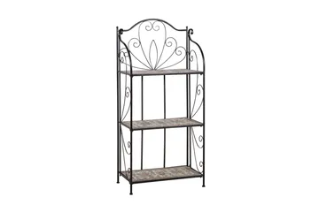 Hylla Mosaic 60x30xh128 cm 3-Lags Mörkgrå/Brun - Förvaring - Hylla - Utomhushylla