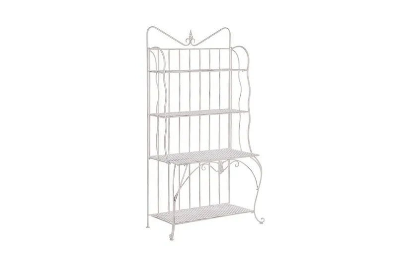 Växthylla 4 hyllor metall ljusbeige PAVONA - Beige - Förvaring - Hylla - Utomhushylla