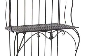 Växthylla 4 hyllor metall svart PAVONA - Svart - Förvaring - Hylla - Utomhushylla