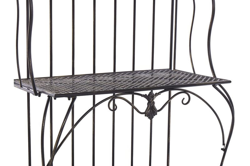 Växthylla 4 hyllor metall svart PAVONA - Svart - Förvaring - Hylla - Utomhushylla