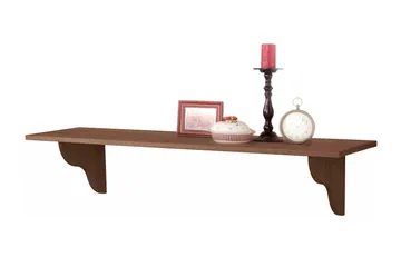 Ayala Hylla 120 cm - Mörkbrun - Förvaring - Hylla - Vägghylla