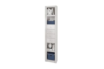 Bokhylla Bailey 45,5 cm Smal - Vit - Förvaring - Hylla - Hyllsystem