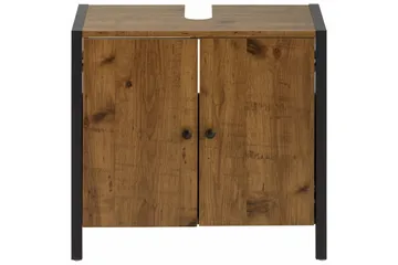 Brayden Tvättställ 60 cm - Brun/Svart - Förvaring - Badrumsförvaring - Tvättställsskåp & kommod