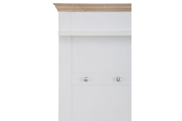 Dareia Hylla 80 cm - Vit/Brun - Förvaring - Klädförvaring - Klädhängare - Klädställning