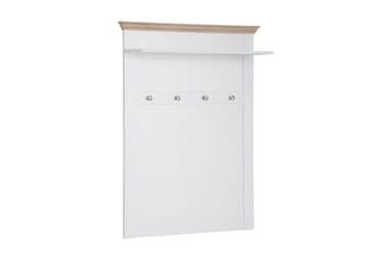Dareia Hylla 80 cm - Vit/Brun - Förvaring - Klädförvaring - Klädhängare - Klädställning