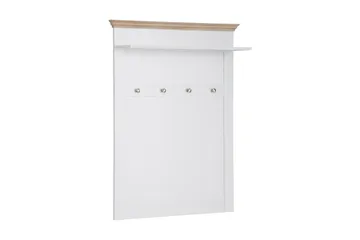 Dareia Hylla 80 cm - Vit/Brun - Förvaring - Klädförvaring - Klädhängare - Klädställning