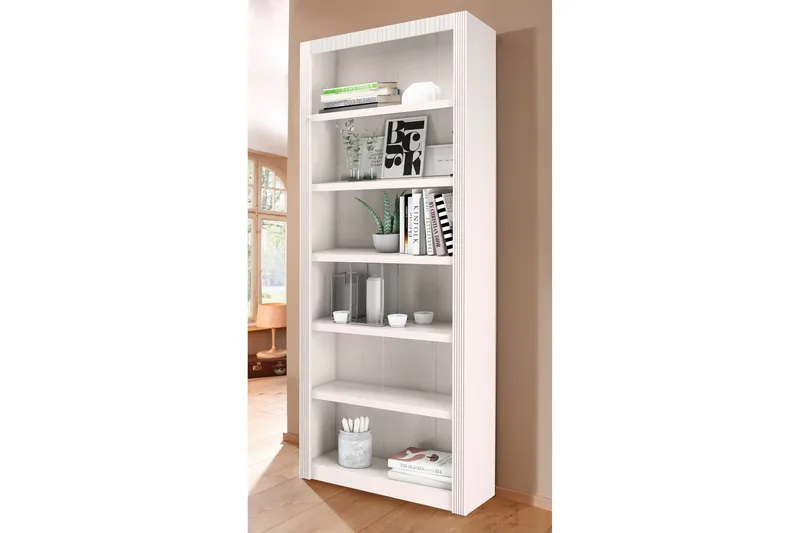 Minturn Bokhylla 82,5 cm Bred - Vit - Förvaring - Hylla - Hyllsystem