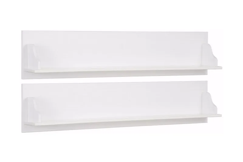 Taisia Vägghylla 120 cm 2-pack, Vit