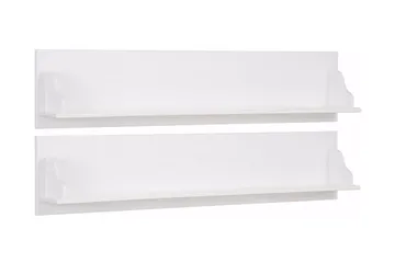 Taisia Vägghylla 120 cm 2-pack - Vit - Förvaring - Hylla - Vägghylla