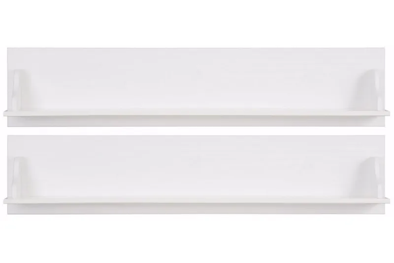 Taisia Vägghylla 120 cm 2-pack - Vit - Förvaring - Hylla - Vägghylla