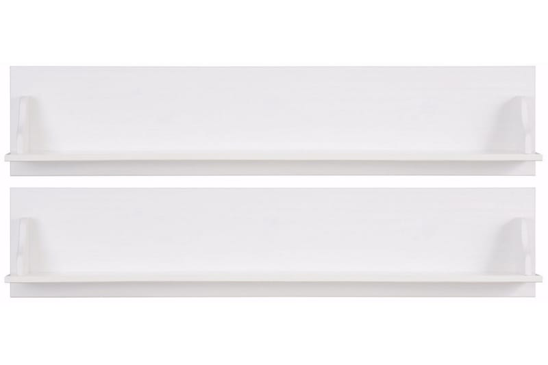 Taisia Vägghylla 120 cm 2-pack - Vit - Förvaring - Hylla - Vägghylla