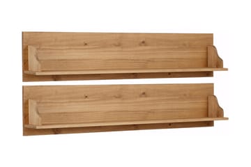 Vägghylla Moana 120 cm 2-pack - Brun - Förvaring - Hylla - Hyllsystem