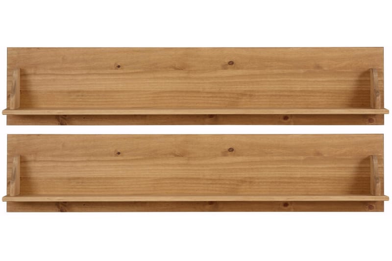 Vägghylla Moana 120 cm 2-pack - Brun - Förvaring - Hylla - Hyllsystem