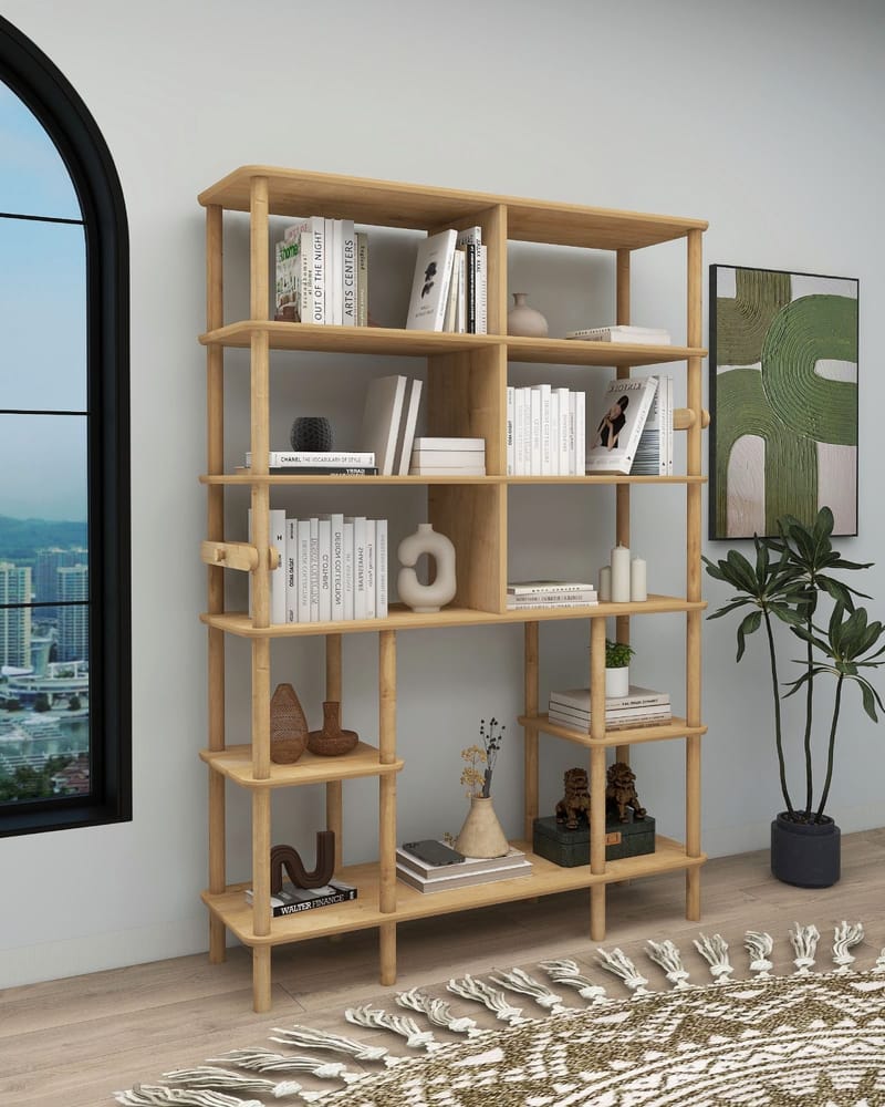 Icterina Bokhylla 120 cm i Ek - Brun - Förvaring - Hylla - Bokhylla