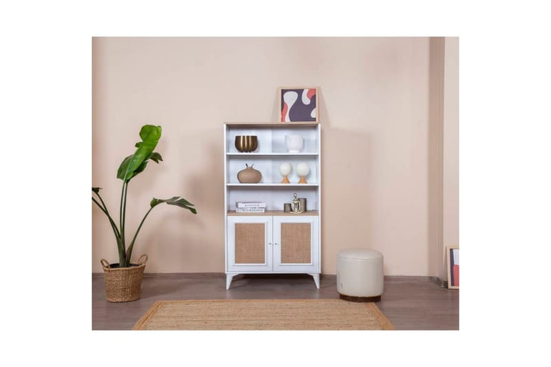 Jatinder Bokhylla 90 cm - Vit - Förvaring - Hylla - Bokhylla