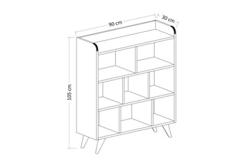 Kesto Bokhylla 90 cm - Vit - Förvaring - Hylla - Bokhylla