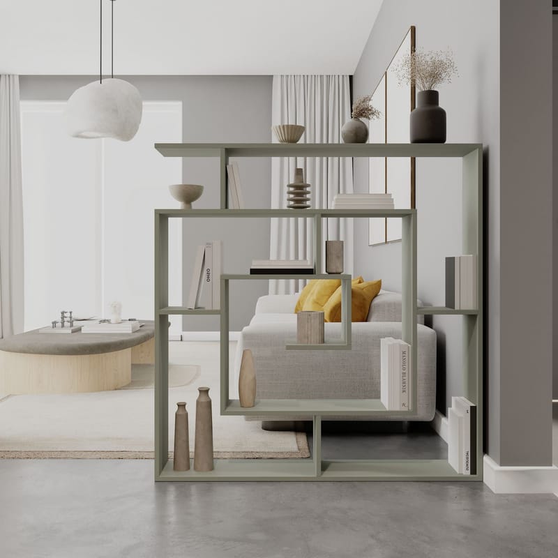 Labirent Bokhylla 125 cm - Ash Green - Förvaring - Hylla - Bokhylla
