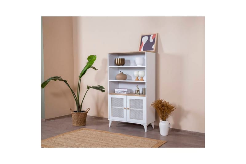 Mjudi Bokhylla 90 cm - Vit - Förvaring - Hylla - Bokhylla