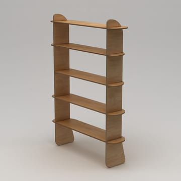 Molira Bokhylla 102x215 cm - Naturträ - Förvaring - Hylla - Bokhylla