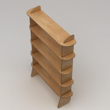 Molira Bokhylla 102x215 cm - Naturträ - Förvaring - Hylla - Bokhylla