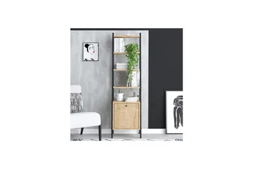 Monaia Bokhylla 44 cm - Ek/Svart - Förvaring - Hylla - Bokhylla