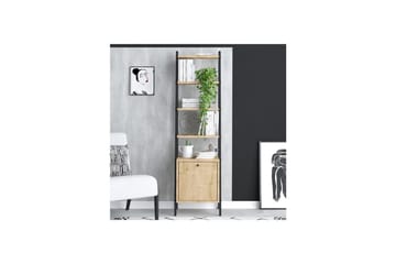 Monaia Bokhylla 44 cm - Ek/Svart - Förvaring - Hylla - Bokhylla