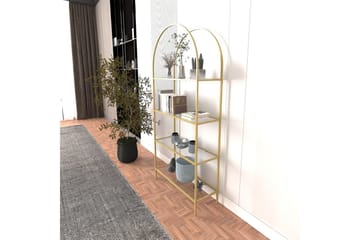 Monaia Bokhylla 80 cm - Guld - Förvaring - Hylla - Bokhylla