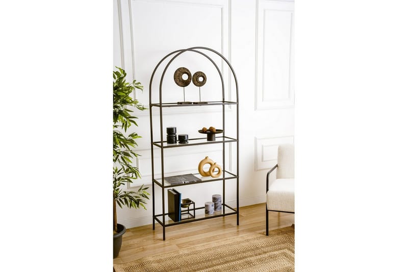 Monaia Bokhylla 80 cm - Svart - Förvaring - Hylla - Bokhylla