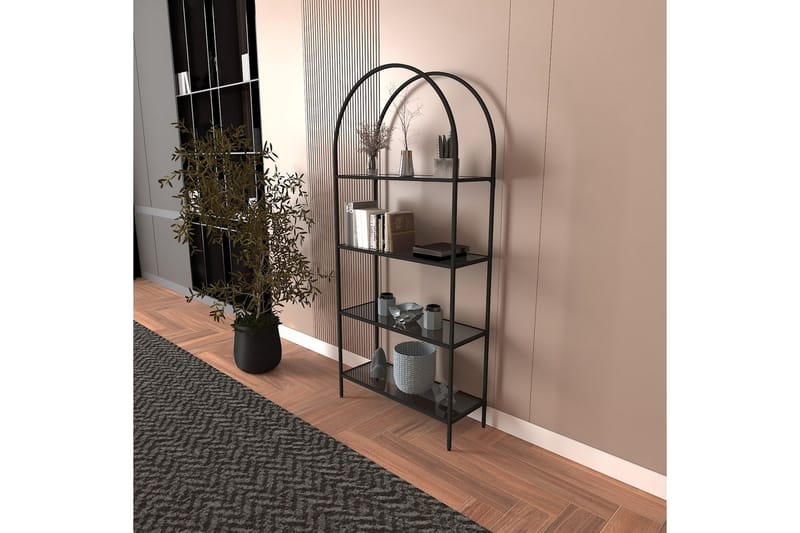 Monaia Bokhylla 80 cm - Svart - Förvaring - Hylla - Bokhylla