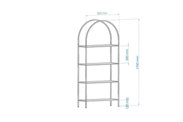 Monaia Bokhylla 80 cm - Svart - Förvaring - Hylla - Bokhylla