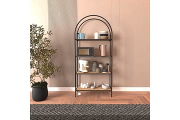 Monaia Bokhylla 80 cm - Svart/Natur - Förvaring - Hylla - Bokhylla