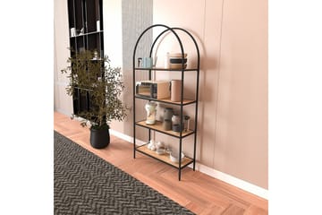 Monaia Bokhylla 80 cm - Svart/Natur - Förvaring - Hylla - Bokhylla