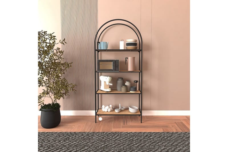 Monaia Bokhylla 80 cm - Svart/Natur - Förvaring - Hylla - Bokhylla