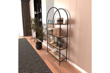 Monaia Bokhylla 80 cm - Svart/Natur - Förvaring - Hylla - Bokhylla