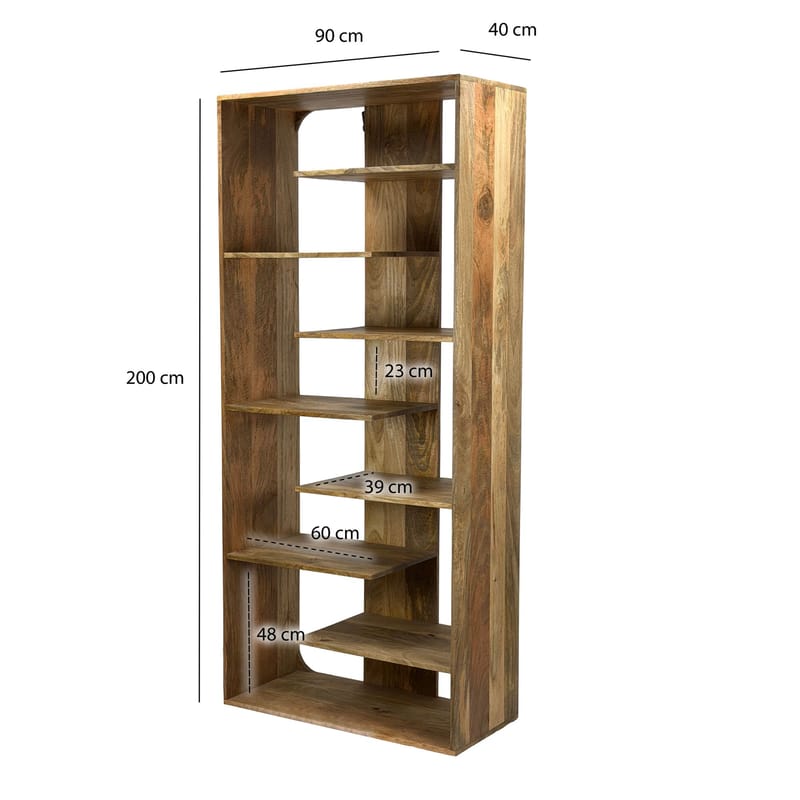 Moraro Fristående hylla 90 cm - Naturbrun - Förvaring - Hylla - Bokhylla