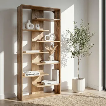 Moraro Fristående hylla 90 cm - Naturbrun - Förvaring - Hylla - Bokhylla