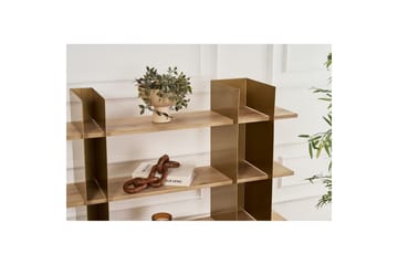 Nara Bokhylla 120 cm - Guld - Förvaring - Hylla - Bokhylla