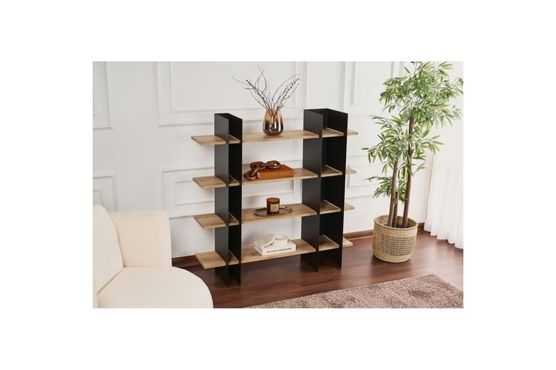 Nara Bokhylla 120 cm - Svart - Förvaring - Hylla - Bokhylla