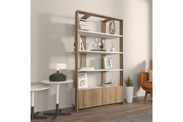 Ossin Bokhylla 93,6 cm - Brun/Vit - Förvaring - Hylla - Bokhylla