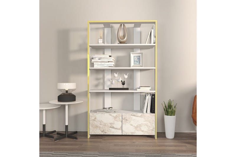 Ossin Bokhylla 93,6 cm - Vit - Förvaring - Hylla - Bokhylla