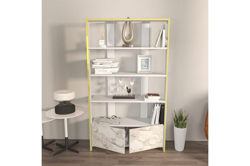 Ossin Bokhylla 93,6 cm - Vit - Förvaring - Hylla - Bokhylla