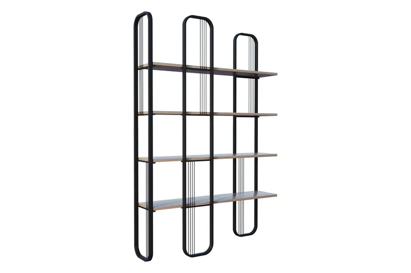 Pemu Bokhylla 125 cm, Svart