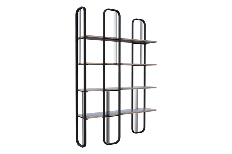 Pemu Bokhylla 125 cm, Svart