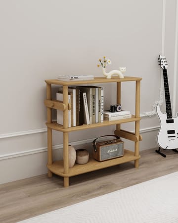 Pienk Bokhylla 80 cm - Ek - Förvaring - Hylla - Bokhylla