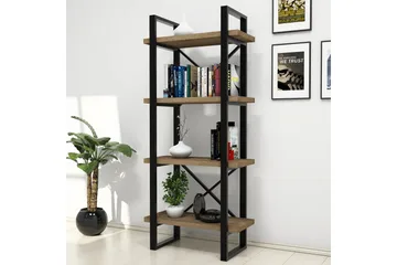 Puqa Bokhylla 66 cm i Valnöt - Brun - Förvaring - Hylla - Bokhylla
